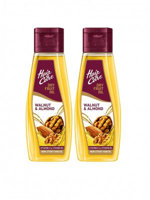 Hair & Care Set of 2 Walnut & Almond Non-Sticky Dry Fruit Hair Oil