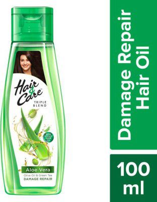 HAIR & CARE Triple Blend Damage Repair Non - Sticky with Aloe Vera, Olive Oil and Green Tea Hair Oil  (100 ml)