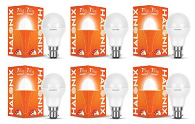 Halonix 7-Watt LED Bulb Astron Plus Base B22 (Cool Day Light) Pack of 6