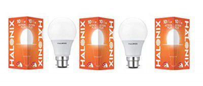 Halonix B22D 10-Watt Led ASTRON Plus (Pack of 3, White, Round)