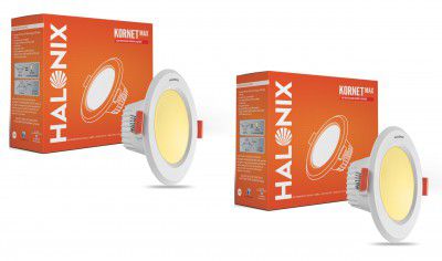 Halonix Kornet 5.5-Watt LED Downlighter (Pack of 2, Warm White)