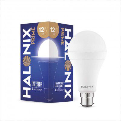 Halonix Prime 12W B22 Inverter rechargebale Emergency led Bulb