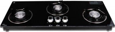 Hamlay Hob Top Exclusive Series 3 Burner Steel Manual Gas Stove (3 Burners)