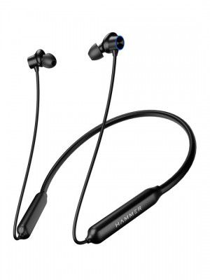 HAMMERBlack Splendor In Ear Bluetooth Neckband with Upto 18 Hrs Playtime