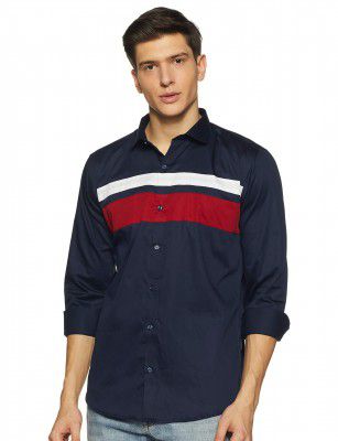 Hang & Wear Mens Striped Slim Fit Casual Shirt