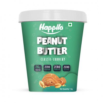 Happilo Classic Peanut Butter Crunchy 1kg : Buy 1 Get 1 FREE