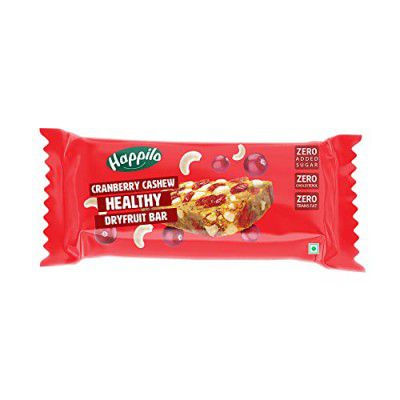 Happilo Cranberry Cashews Healthy Dry Fruit Bar 35g