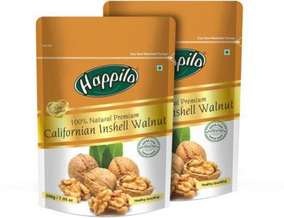 Happilo Natural Premium Californian Inshell Walnuts  (2 x 200 g)