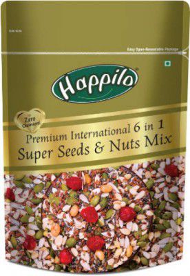 Happilo Premium 6 in 1 Super Seeds & Nuts Mix Soy Nuts  (250 g)