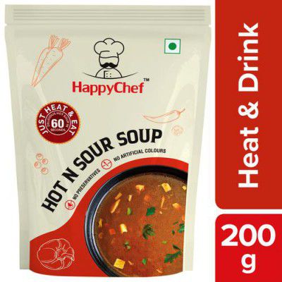 HappyChef Hot N Sour Soup - Heat & Drink, 200 g Pouch