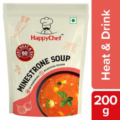 HappyChef Minestrone Soup - Heat & Drink, 200 g Pouch