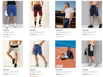 Harvard Shorts Upto 80% Off | Starts @259