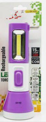 HASRU EN-425 15W BIG COB LED Torch (Multicolor, 2.1 cm, Rechargeable)