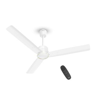 Havells 1200mm Ambrose Slim BLDC Motor Remote Control Ceiling Fan | 5 Star Rated (Elegant White)