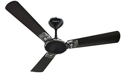 Havells 1200mm Enticer Art Energy Saving Ceiling Fan (Mettaclic Black Chrome, Pack of 1)