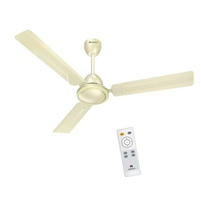 Havells 1200mm Glaze BLDC Motor Ceiling Fan | Remote Controlled, High Air Delivery Fan | 5 Star Rated (Pack of 1, Bianco)