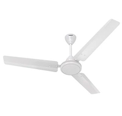 Havells 1200mm Mozel ES Ceiling Fan | Best in class base fan,High Air Delivery, Energy Saving, 100% Pure Copper Motor | 2 Year Warranty | (Pack of 1, Elegant White)