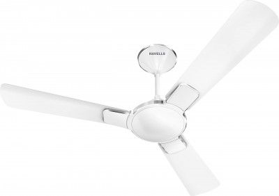 Havells 900mm Enticer Energy Saving Ceiling Fan (Pearl White Chrome, Pack of 1)