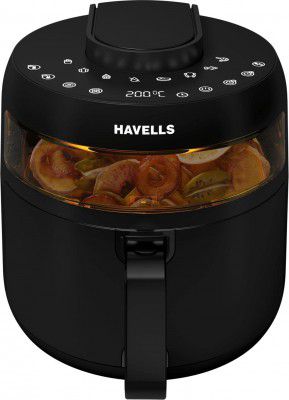 Havells Air Fryer Prolife Crystal | 85% Less Oil | 5L Pan