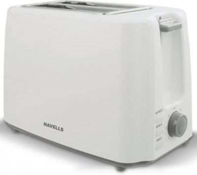 HAVELLS CRISP PLUS 2 SLICE WHITE_ 750 W Pop Up Toaster  (White)