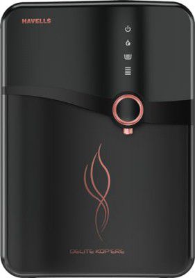 Havells Delite Kop'ere 6.5L Water Purifier, RO+UV+pH Balance, 7 Stages,Copper+Zinc+Minerals, Suitable for Borwell, Tanker & Municipal Water