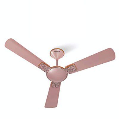 Havells Enticer Art Collector Edition 1200mm Decorative, Dust Resistant, High Power in Low Voltage (HPLV), High Speed Ceiling Fan (Rose Gold)