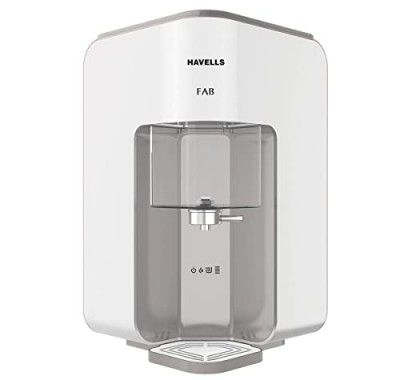 Havells Fab Water Purifier (White & Grey), RO+UV, Filter alert, Copper+Zinc+pH Balance+Minerals, 7 stage Purification, 7L, Suitable for Borwell, Tanker & Municipal Water