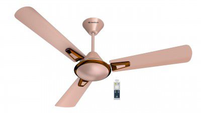 Havells Festiva Prime Decorative BLDC 1200mm Energy Saving with Remote Control 5 Star Ceiling Fan (Beige Cola Chrome, Pack of 1)