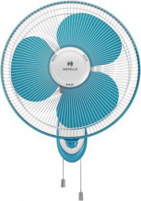 HAVELLS Gatik Neo 400 mm 3 Blade Wall Fan  (White Aqua, Pack of 1)