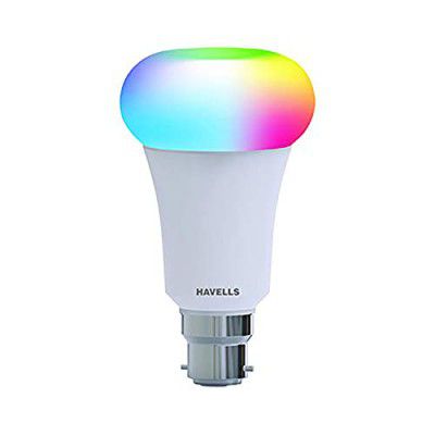 Havells Glamax 9W B22 Smart Wi-fi Enabled Bulb, LHLDAMED3W8R009 (16 Million Colors, Compatible with Alexa and Google Assistant)