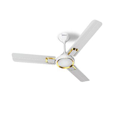 Havells Glaze 1200mm Decorative Finish Ceiling Fan (Elegant White Gold)