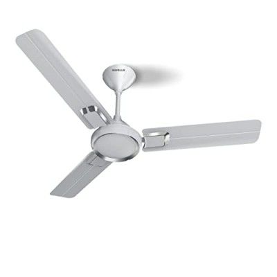 Havells Glaze 1200mm Decorative Finish Ceiling Fan (Elegant White Chrome)