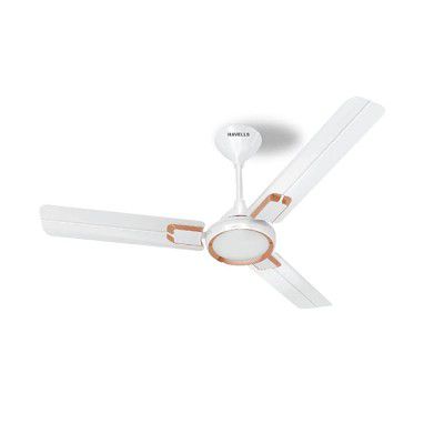 Havells Glaze 74W Pearl White Copper Ceiling Fan, Fhccmstpws48, Sweep: 1200 Mm