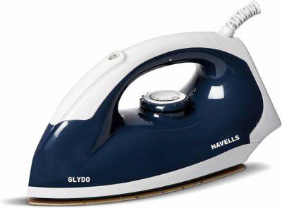 HAVELLS glydo 1000 W Dry Iron  (Charcoal Blue)