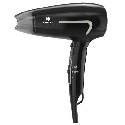 Havells HD3181 1600 Watts Unisex Foldable Hair Dryer; 3 Heat (Hot/Warm/Cold)