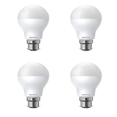 Havells LED Adore 7W B22D 3 Star Lamp (Pack of 4, Warm White)