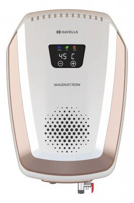 Havells Magnatron 25 LitreIndia’s first Water Heater having NO HEATING ELEMENT with No Scaling Storage Water Heater (White Champagne Gold)