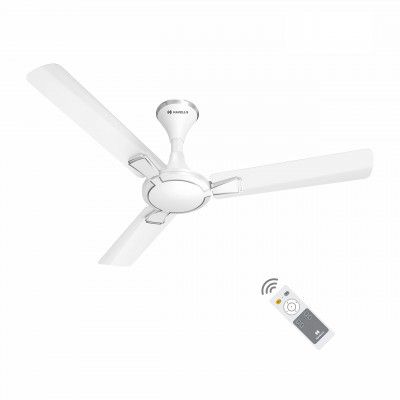 Havells Milor Decorative BLDC 1200mm Energy Saving with Remote Control 5 Star Ceiling Fan (Pearl White, Pack of 1)