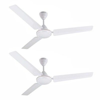 Havells Pacer 1200mm 2 Star Energy Saving Ceiling Fan (Elegant White, Pack of 2)