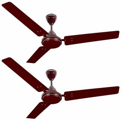 Havells Pacer 1200mm 2 Star Energy Saving Ceiling Fan (Brown, Pack of 2)