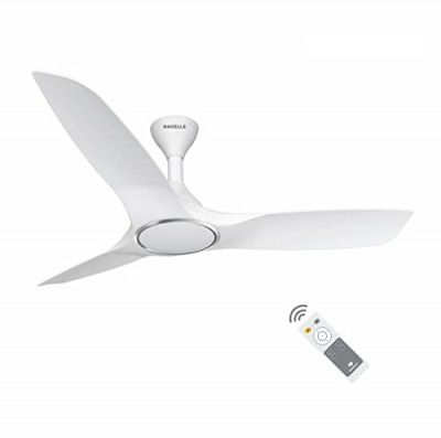 Havells Stealth Air " The most silent BLDC fan with Premium Look and Finish", 1200mm BLDC motor and Remote Controlled Ceiling Fan (Pearl White, Pack of 1)