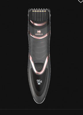 Havells Titanium Coated Blades Cordless Trimmer (20 Length Settings, BT9010, Black)