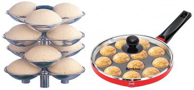 Hawkins Futura 22 cm Appe Pan Non Stick Paniyaram Pan  