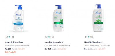 Head & Shoulders Shampoo @ up to 78% Off