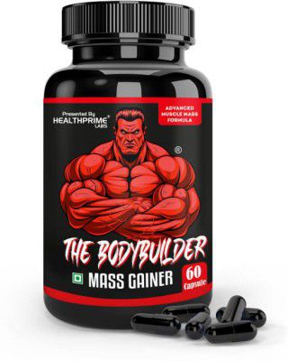 HEALTHPRIME LABS THE BODYBUILDER Mass Gainer for Muscle Building Weight Gainers/Mass Gainers  (60 Capsules, UNFLAVORED)