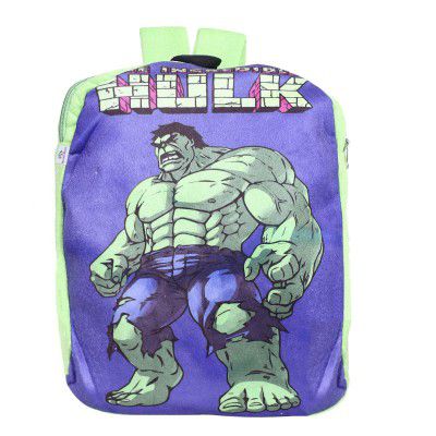 Heart Home Marvel The Incredible Hulk Plush Backpack|with Zipper Closure (Green)