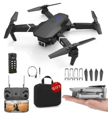 Heattack-Foldable-Toy-Drone-with-HQ-WiFi-Camera-Remote-Control-for-Kids-Quadcopter-with-Gesture-Selfie-Flips-Mode-App-One-Key-Headless-Mode-functionality-Multi-Color (NB2)