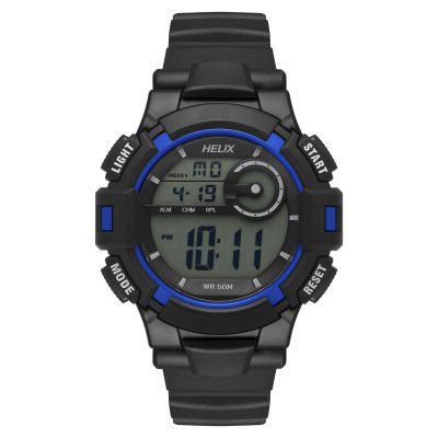 Helix Digital Black Dial Men's Watch-TWESK1400T