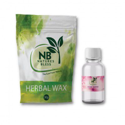 Herbal Hair Removal Wax Powder, 100% Natural for Men & Women Suitable for all skin with Rose Water