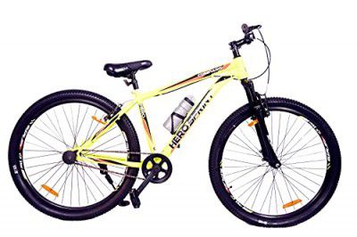 HERO CYCLES Sprint Compass 29T Road Bike for Unisex, Frame size - 20.00 Inches, steel (Single Speed, Yellow)